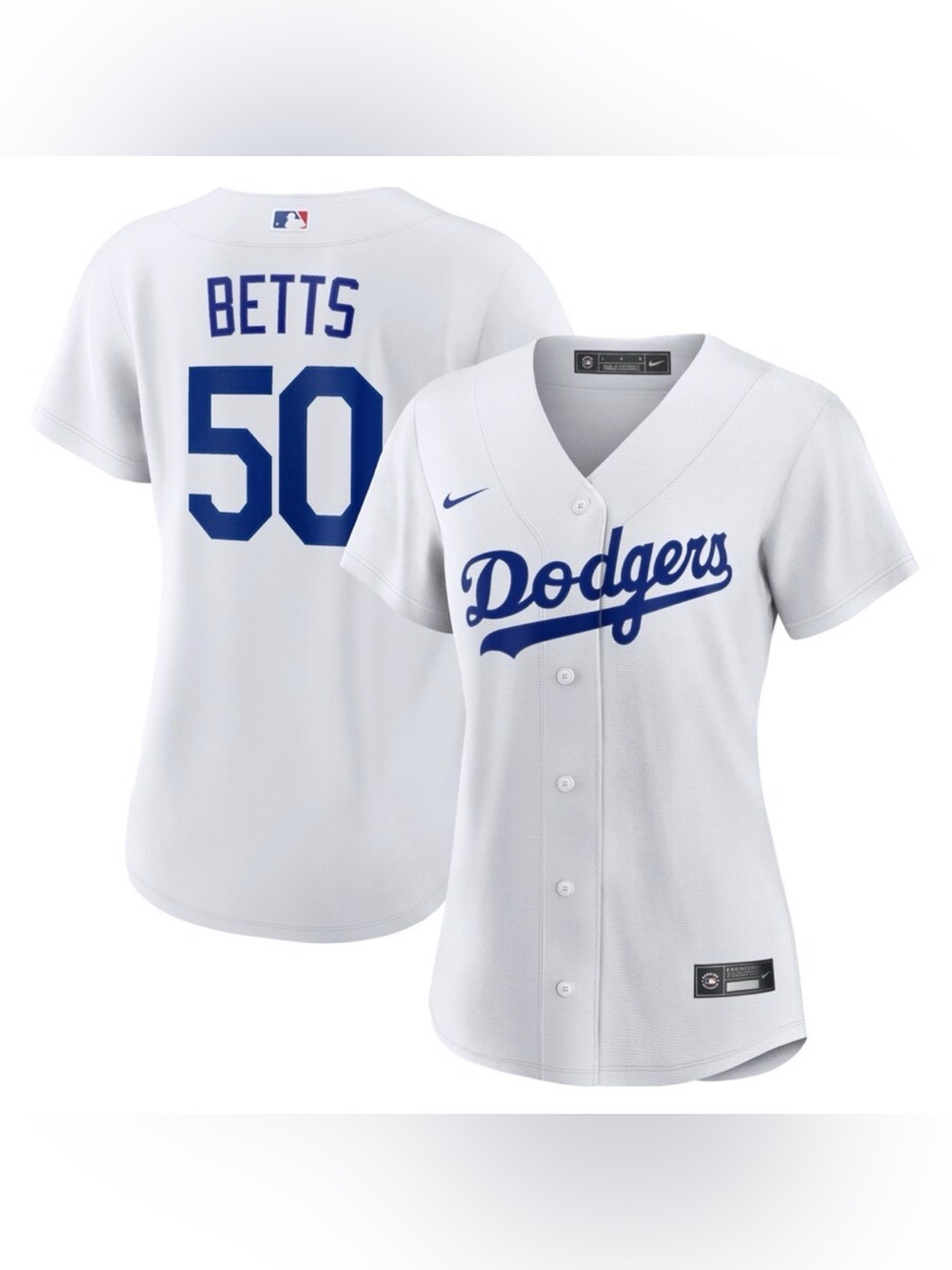 Nike Los Angeles Dodgers Mookie Betts White Home Replica Jersey - Women’s XL